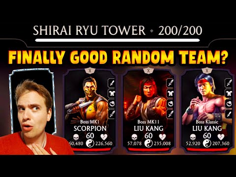 MK Mobile. I Finally Get a GOOD Random Team. It Has Ronin Kitana??? Shirai Ryu Tower Battle 200.