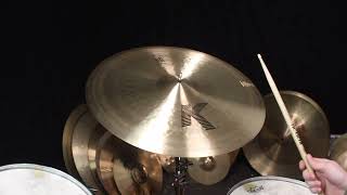 Video thumbnail for Zildjian 22" K Ride - 2816g by The Drum Shop - Portland, Maine