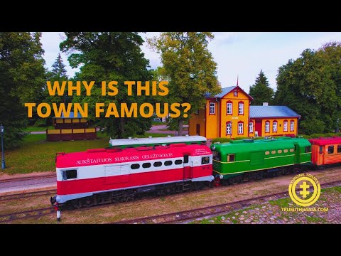 Anykščiai town with many sights | Lithuania by drone