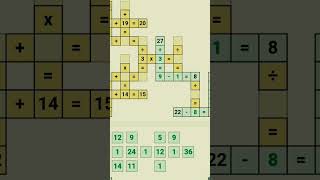 Cross Math puzzle ##mathspuzzles #crosswordPuzzles #crosswordRecursion