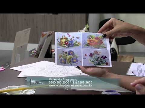 Mulher.Com 01/04/2014 Beth MatteelliI Pintura com  Aplique Parte 2