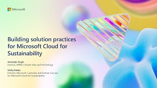 Building solution practices for Microsoft Cloud for Sustainability