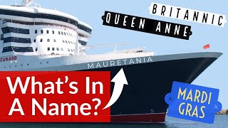 Secret meanings in Cruise Ship names.  How Cruise Ship names are chosen & what they mean!