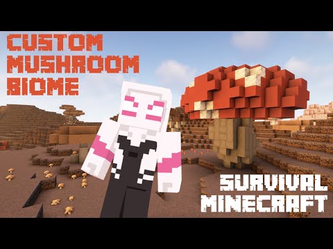 One And Only Delta - I BUILT a Custom MUSHROOM BIOME in Survival Minecraft
