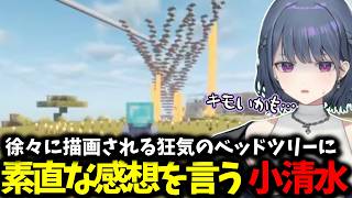 徐々に描画される狂気のベッドツリーに素直な感想を言う小清水【 小清水透/にじさんじ/切り抜き 】