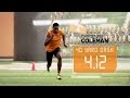 Coleman Runs Blazing 4 12 40 Yard Dash ESPN