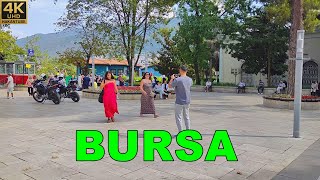 Bursa Tophane View Terrace & Clock Tower |4K UHD|  Stunning City Panorama