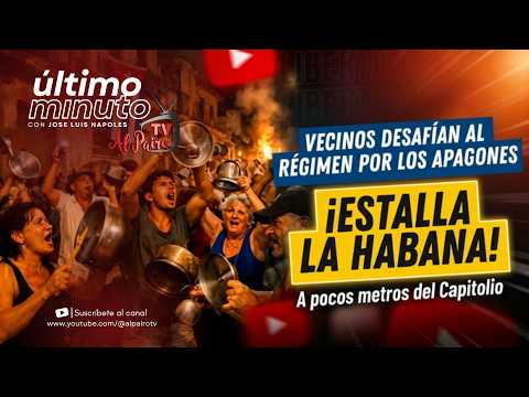 🚨 ¡ESTALLA LA HABANA! Vecinos Desafían al Régimen por los Apagones a Pocos Metros del Capitolio