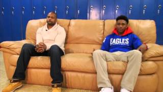 The court side relationship between Roy Jones Jr. &amp; his son