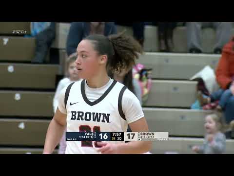 Brown vs Yale: Women's Basketball Highlights
