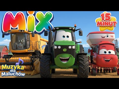 Najlepsze Piosenki o Farmie 🚜 | MIX Pojazdy na Farmie | Muzyka dla Maluchów