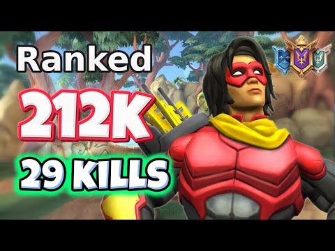212K Dmg SHA LIN Hyper Carry (29 Kills) Paladins Ranked Gameplay