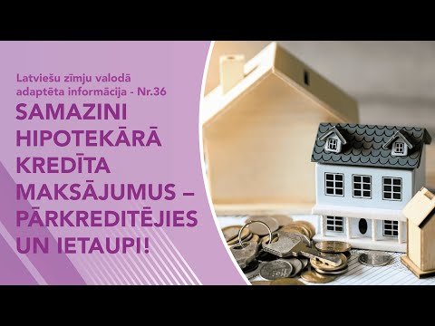 Nr. 36 “Samazini hipotekārā kredīta maksājumus – pārkreditējies un ietaupi!”