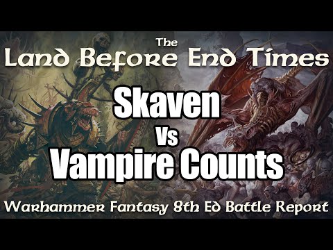 Skaven vs Vampire Counts Warhammer Fantasy Battles Battle Report - Land Before End Times Ep 7