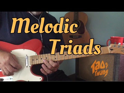 Melodic Soloing Using Simple Triad Shapes // With Backing Track