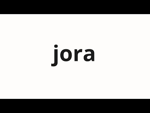 How to pronounce jora | 조라 (Zora in Korean)