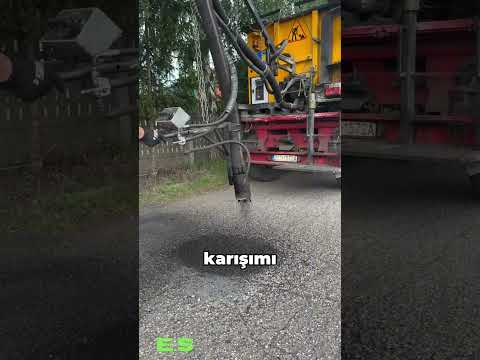 Polonya’da Bozuk Yollar Böyle Tamir Ediliyor