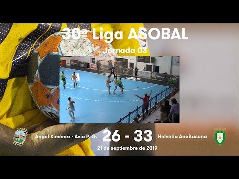 LIGA ASOBAL J03: Ángel Ximénez - Avia P. G. - Helvetia Anaitasuna 26-33