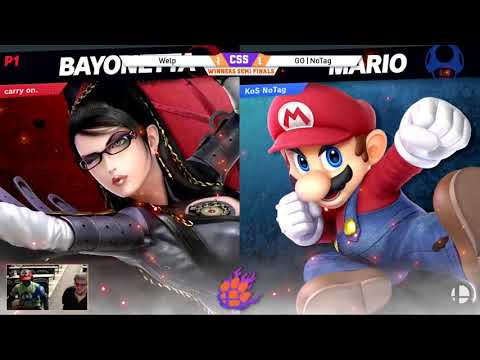 Clemson Smash Series 24 - Winners Semis - Welp (Bayonetta) vs. GO | NoTag (Mario) - SSBU