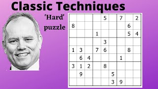 Techniques for Hard Classic Sudoku