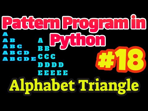 Python Pattern Program 18