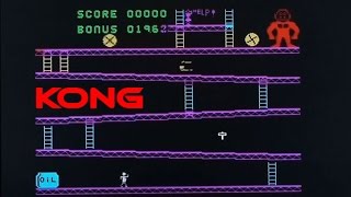 Kong playing (badly) on the ZX Spectrum