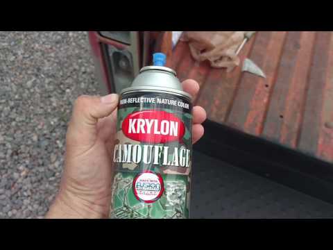 Review of krylon versus  Rust-Oleum,  camouflage spray paint.