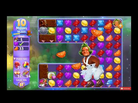 Wonka's World of Candy Level 504 NO BOOSTERS - A S GAMING ✔