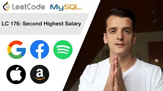 YouTube video 'LeetCode 176: Second Highest Salary [SQL]'