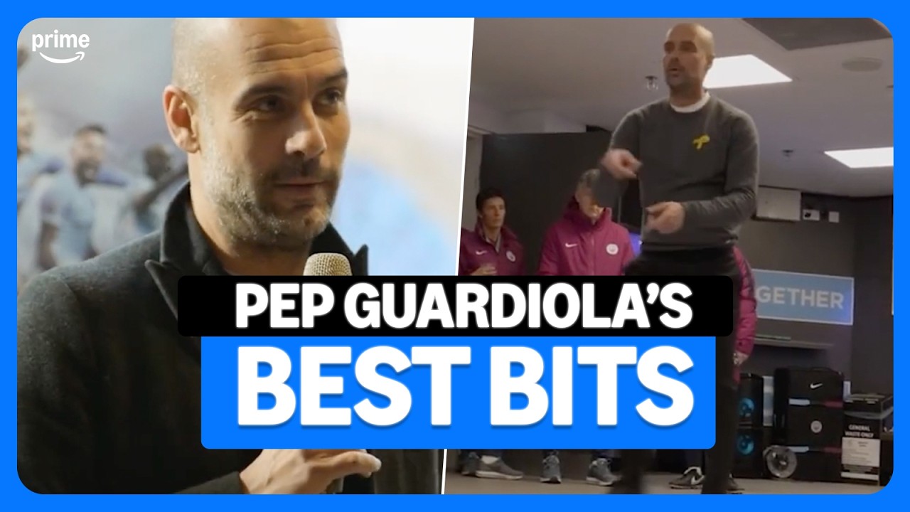 The VERY BEST of Pep Guardiola from 'Manchester City All or Nothing' 💙 - YouTube