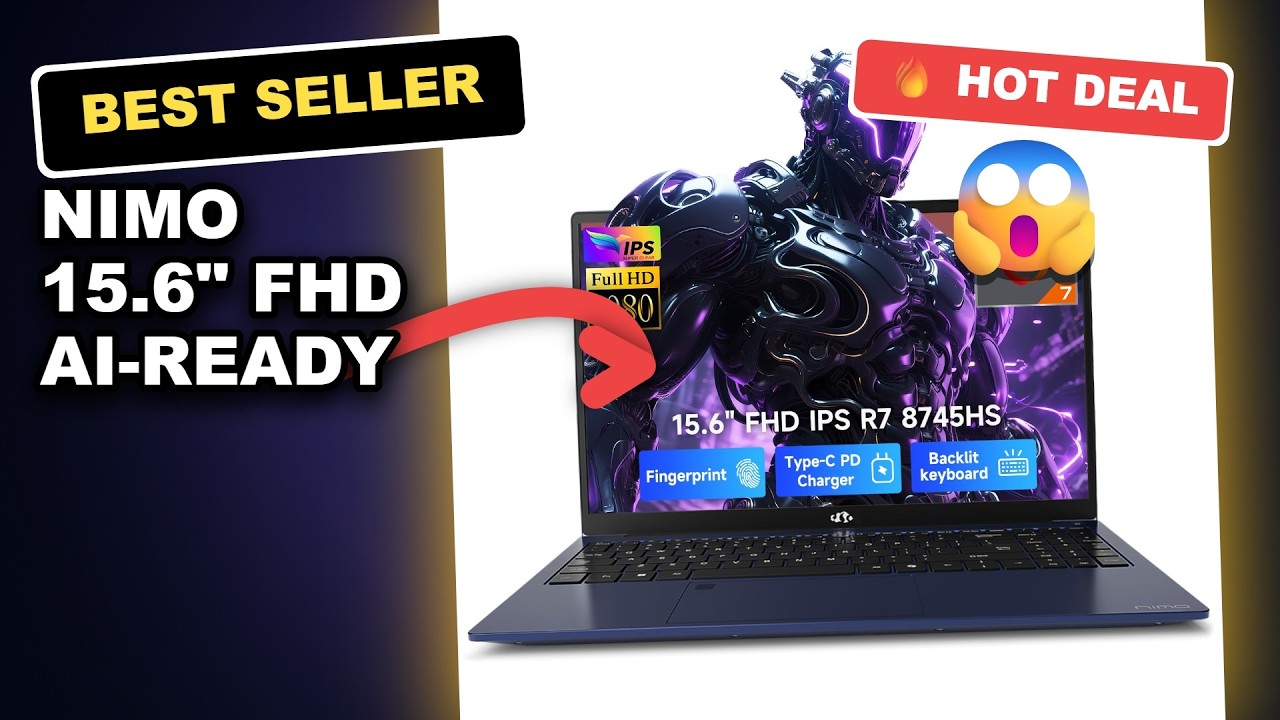NIMO 15.6" FHD AI-Ready Laptop Review: Creator Powerhouse or Overkill? review video