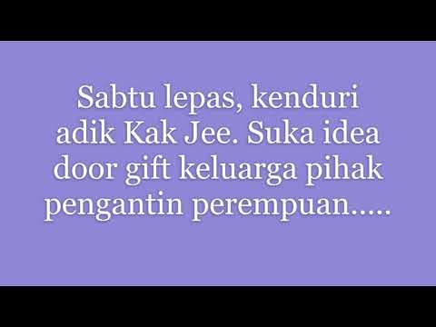 Door gift kenduri pengantin perempuan