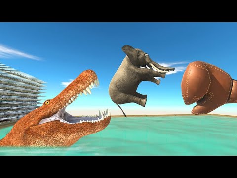 Boxing Glove Punch Into Deadly Hole - Animal Revolt Battle Simulator