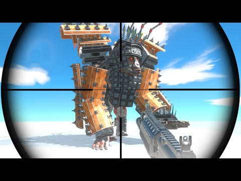 Remastered GORO SAMURAI vs ALL Weapons FPS Perspective - Animal Revolt Battle Simulator #9