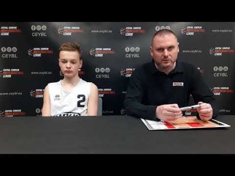 CEYBL U14 - Press conference, 21.1.2022, WKK Wroclaw - BK Lokomotíva Sereď