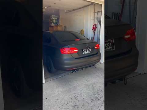 Murdered out Mk6 Jetta straight pipe 🔥