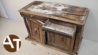 SCELETON, MOLD AND WORMHOLES - cabinet restoration / rebuild