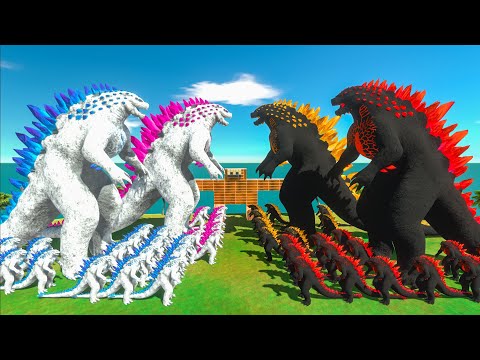 Growing SHIMO GODZILLA x Evolved SHIMO GODZILLA VS Dark Itself - Godzilla Size Comparison