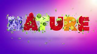 Nature 3D Text Background video | Footage | Screensaver