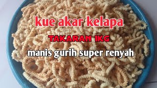 Download lagu resep bikin kue akar kelapa takaran 1kg mp3