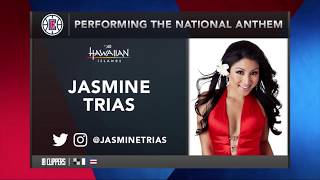 Jasmine Trias - National Anthem live @ the Staples Center for LA Clippers vs Boston Celtics NBA game