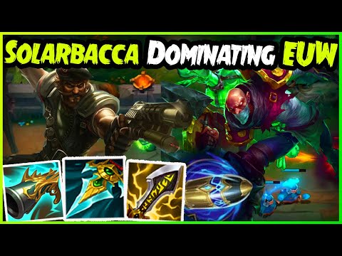 SOLARBACCA Rank 1 NA Gangplank 1v9 In EUW