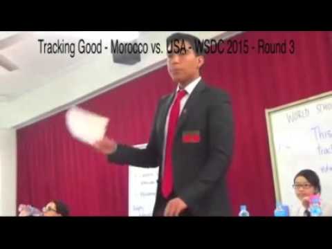 Morocco vs. USA - WSDC 2015 Singapore - Academic Tracking