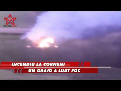 Incendiu grajduri Corneni (Cluj)