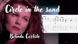 Circle in the sand - Belinda Carlisle - Fingerstyle guitar + TABS + Music  Score