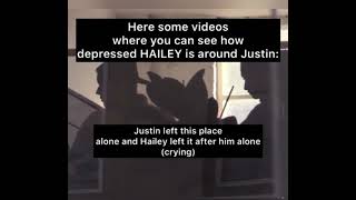 Here some videos where you can see how depressed Hailey is around Justin