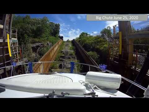 Trent Severn Boat Trip Day 1 Leg3 - Going Up Big Chute