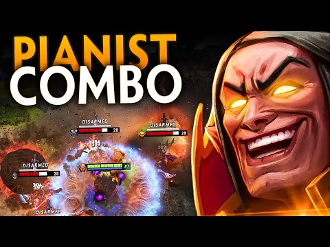 PIANIST HAND INVOKER!! BEAUTIFUL REFRESHER COMBO 34 KILLS GAME | Dota 2 Invoker