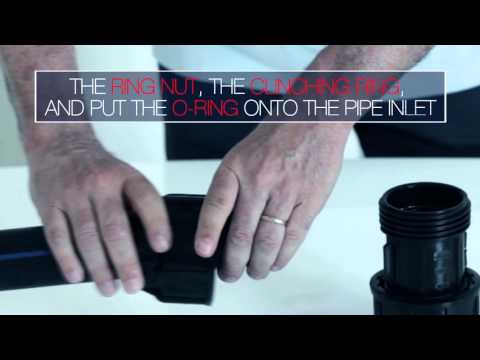 Compression fittings installation D 50÷63