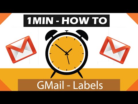 1 Minute How To GMail Using Labels